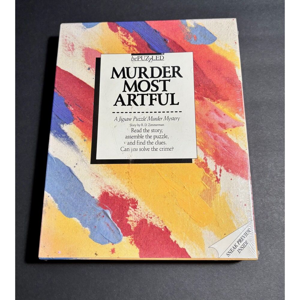 bePuzzled • Murder Most Artful • 500‑Piece Jigsaw Mystery Puzzle• Sealed